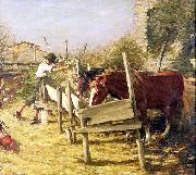 Henry Herbert La Thangue The Appian Way oil painting on canvas